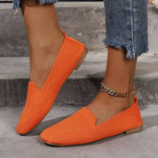 Sofia Bellini | Breathable Knit Slip-On Flats For Women