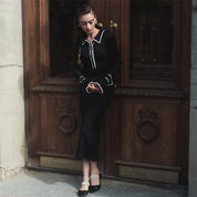 Camille Dubois | Elegant Ribbed Maxi Dress With Timeless Luxury For Women