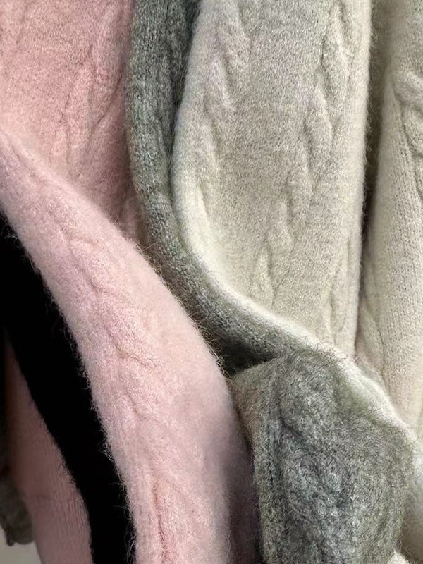 Clara Bellini | Cozy Cable Knit Zip Sweater For Women