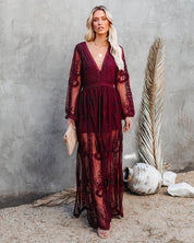 Grace Alderton | Lace Maxi Evening Dress For Women