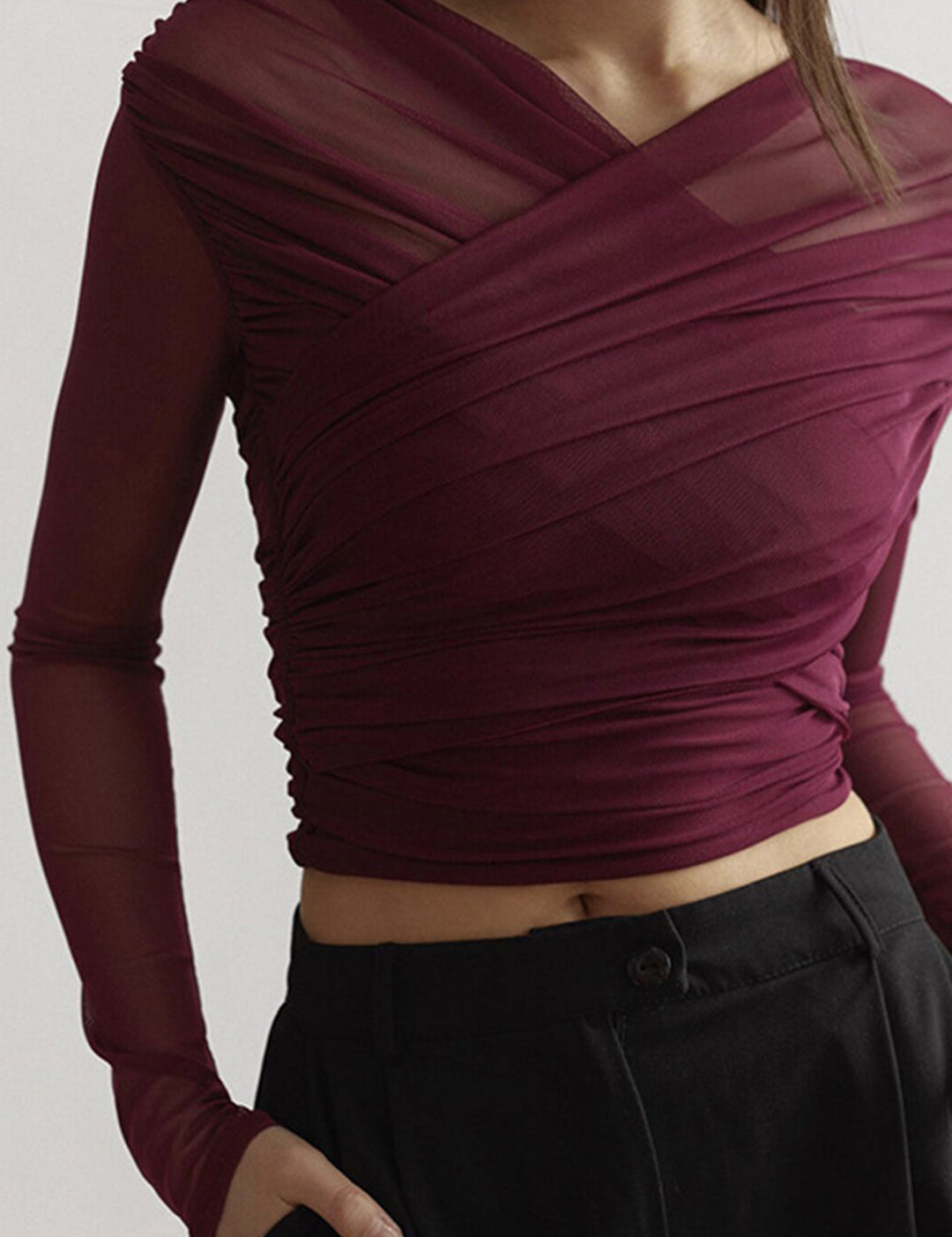 Womens-Mesh-Long-Sleeve-Top-Ruched-Wrap-V-Neck-Cropped.jpg