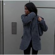 Camille Laurent | Oversized Wool Blend Blazer For Women