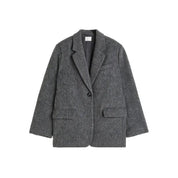 Camille Laurent | Oversized Wool Blend Blazer For Women