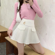 Giulia Beaumont | Pleated Mini Skirt For Women