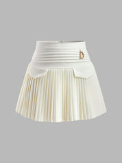 Giulia Beaumont | Pleated Mini Skirt For Women