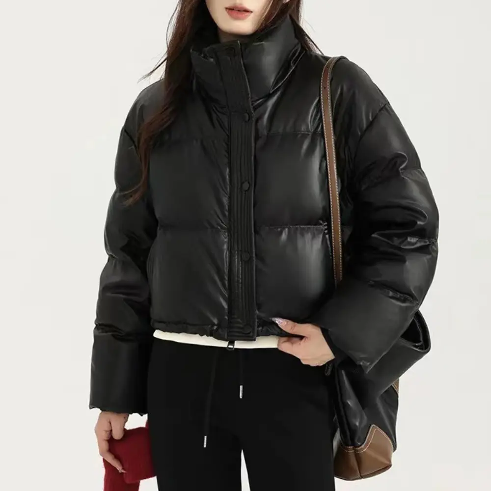 Womens-Puffer-Jacket-Cropped-with-Stand-Collar-Snap-Button-2.png