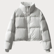 Juliette Moreau | Cropped Puffer Jacket With Luxe Finish For Women