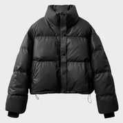 Juliette Moreau | Cropped Puffer Jacket With Luxe Finish For Women