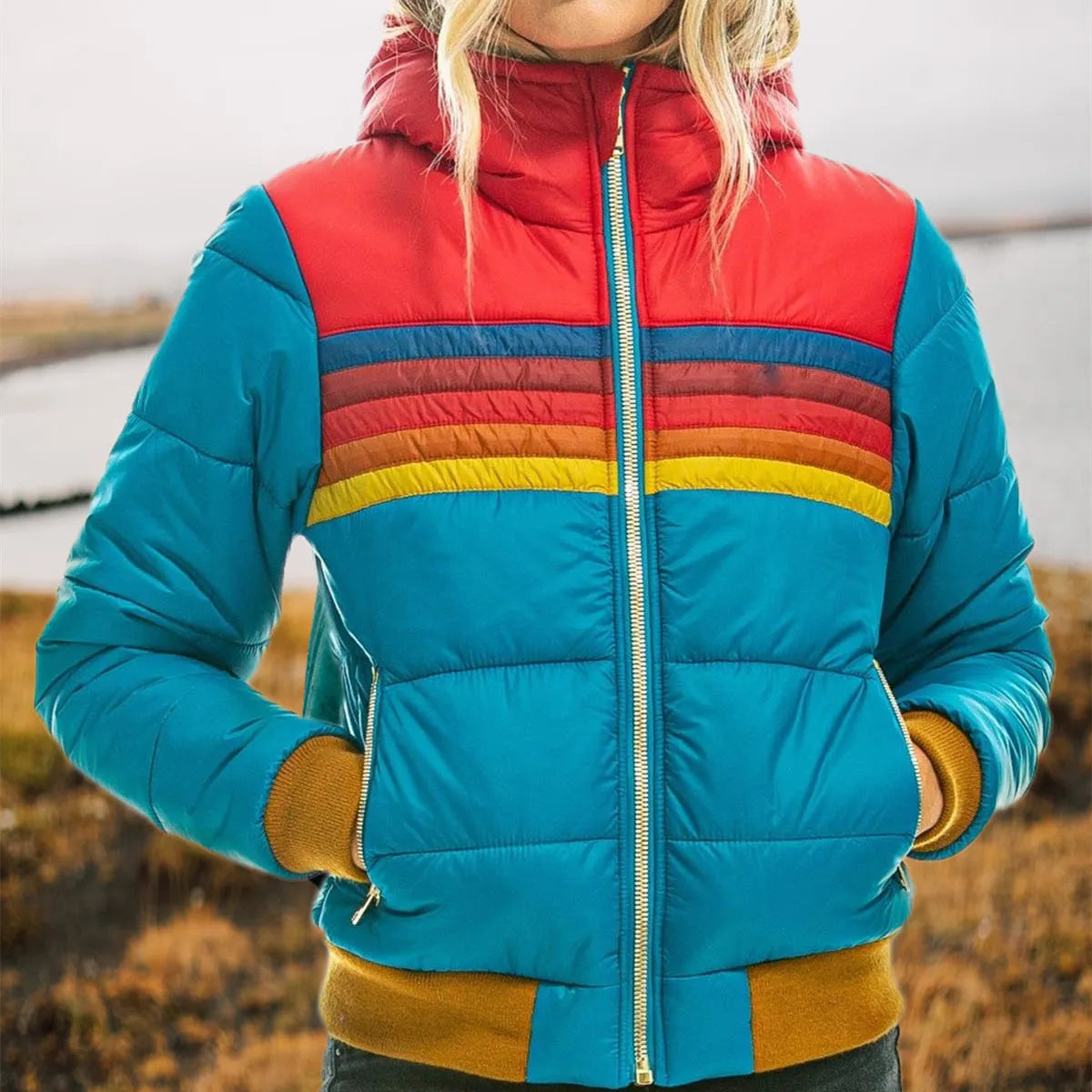 Womens-Puffer-Jacket-Hooded-Striped-Retro-7.webp
