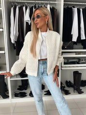 Sophie Laurent | Quilted Bomber Jacket With Luxe Texture For Women