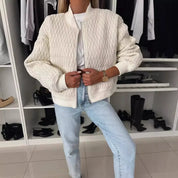 Sophie Laurent | Quilted Bomber Jacket With Luxe Texture For Women