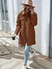 Isabella Moreau | Quilted Long Coat For Women