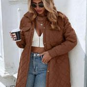 Isabella Moreau | Quilted Long Coat For Women