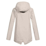 Amélie Laurent | Hooded Long Rain Jacket With Minimalist Finish For Women