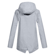 Amélie Laurent | Hooded Long Rain Jacket With Minimalist Finish For Women