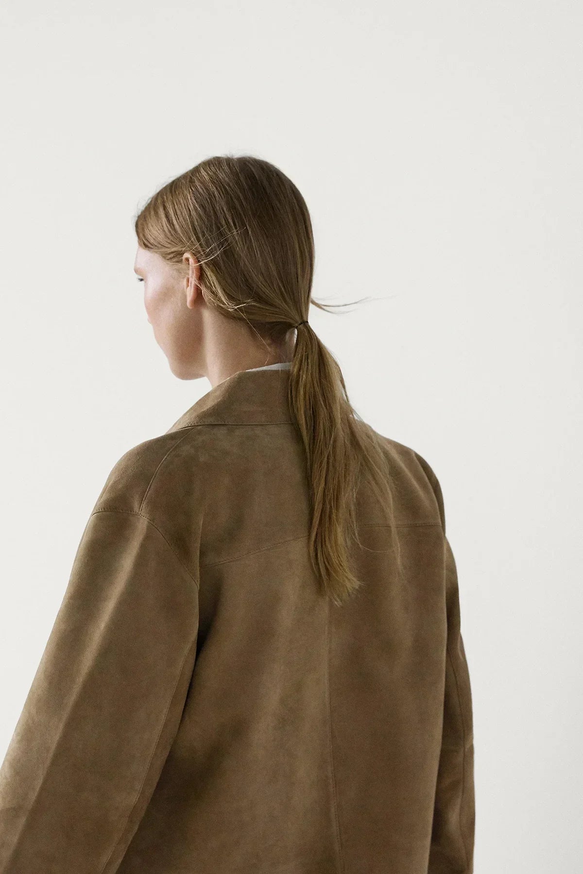 Lucienne Caruso | Cropped Suede Jacket For Women
