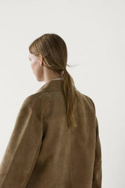 Women's Cropped Suede Jacket — Autumn Outerwear Australia