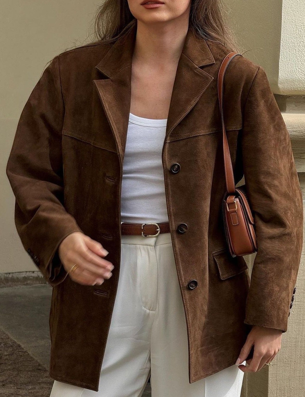 Juliette Caruso | Oversized Suede Jacket For Women