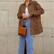 Sophie Laurent | Suede Shirt Jacket For Women