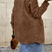 Sophie Laurent | Suede Shirt Jacket For Women