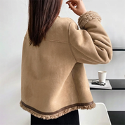 Sophie Dubois | Shearling Luxe Suede Jacket For Women
