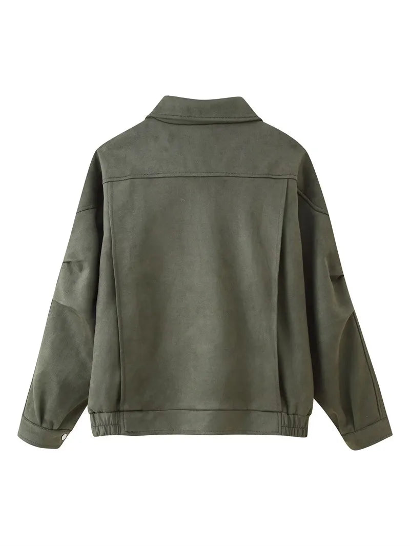 Alessandro Moretti | Oversized Suede Belted Jacket For Women
