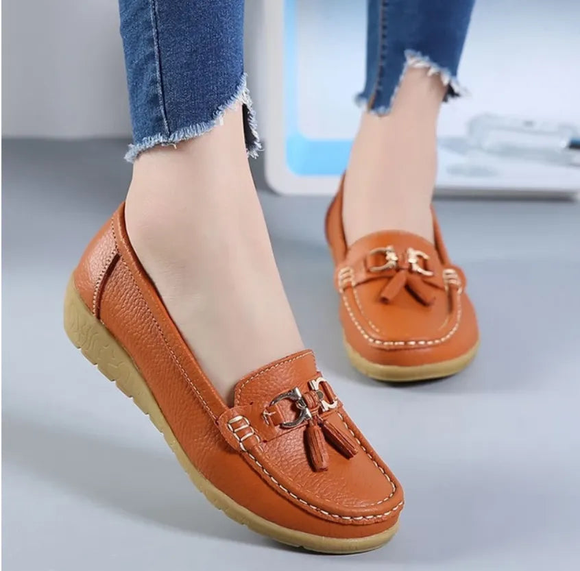 Sophie Delacroix | Classic Tassel Loafers with Everyday Comfort Elegance For Women