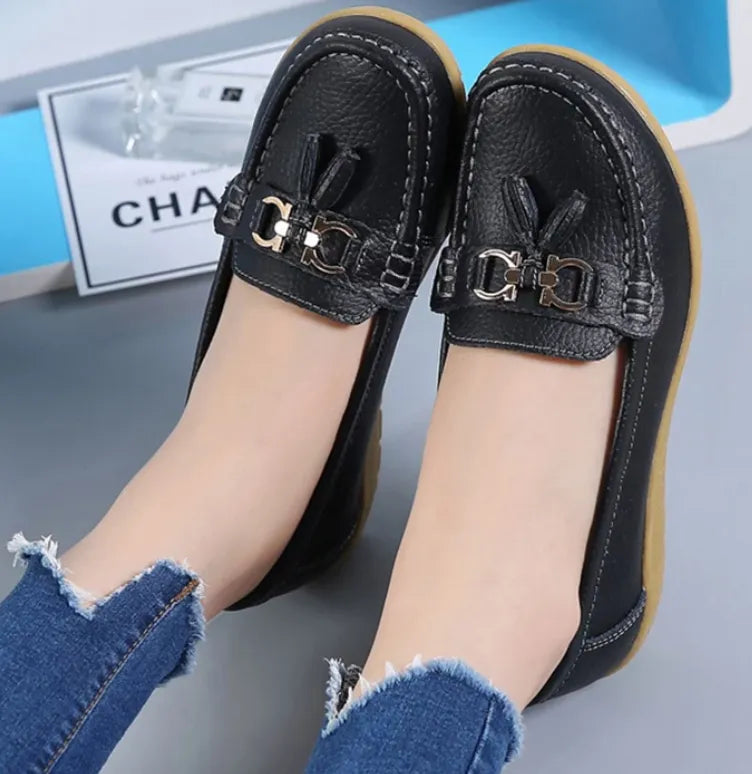 Sophie Delacroix | Classic Tassel Loafers with Everyday Comfort Elegance For Women