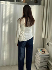 Lucienne Morel | Tie Front Top For Women