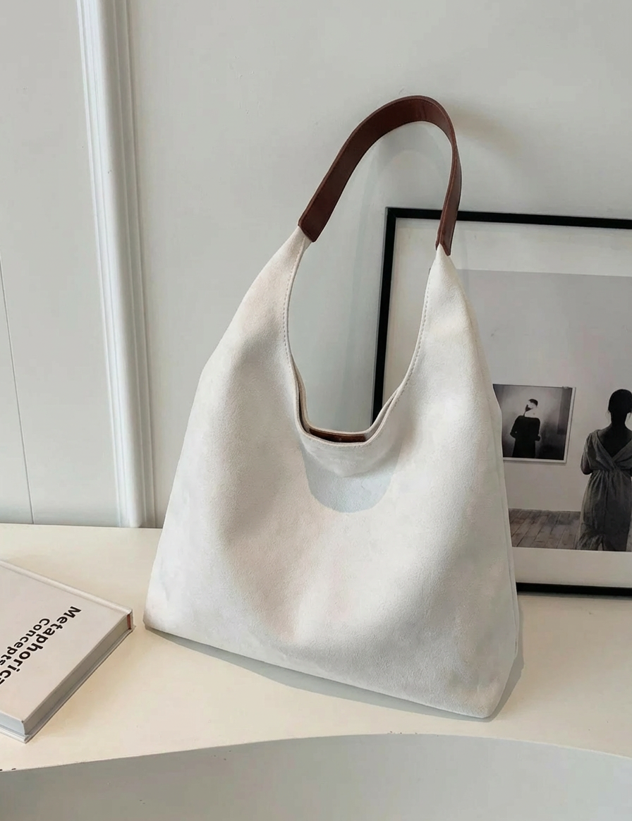 Valentina Russo | Soft Suede Shoulder Tote Bag For Women