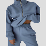 Elena Moreau | Luxe Zip Lounge Set For Women