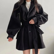 Sofia Bellini | Belted Oversized Trench Coat with Soft Tailored Finish For Women