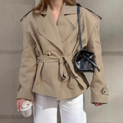 Camille Rousseau | Tailored Trench Jacket with Parisian Elegance For Women