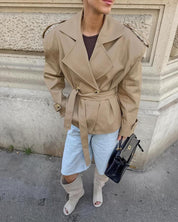 Camille Rousseau | Tailored Trench Jacket with Parisian Elegance For Women