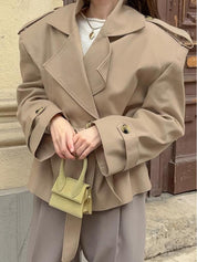 Camille Rousseau | Tailored Trench Jacket with Parisian Elegance For Women