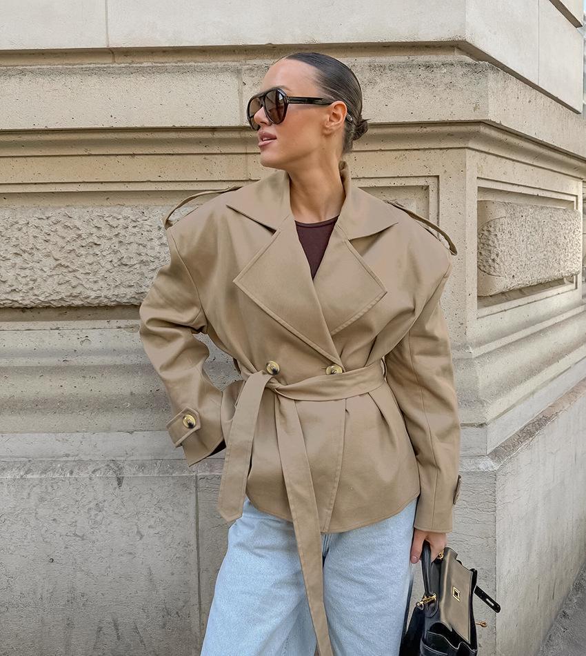 Camille Rousseau | Tailored Trench Jacket with Parisian Elegance For Women