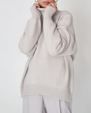Elena Ricci | Oversized Turtleneck Knit Sweater For Women