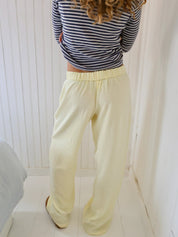Etta Belford | Pink Elastic Waist Wide Leg Lounge Pants For Women