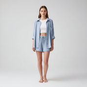 Jade Harrison | Oversized Shirt & Shorts Set For Women