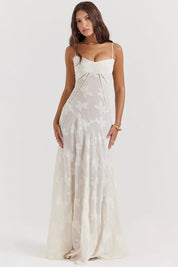Isabella Laurent | Elegant Floral Maxi Dress For Women