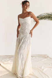 Isabella Laurent | Elegant Floral Maxi Dress For Women