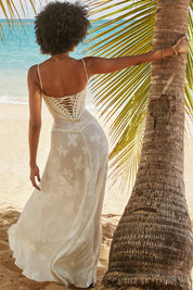 Isabella Laurent | Elegant Floral Maxi Dress For Women