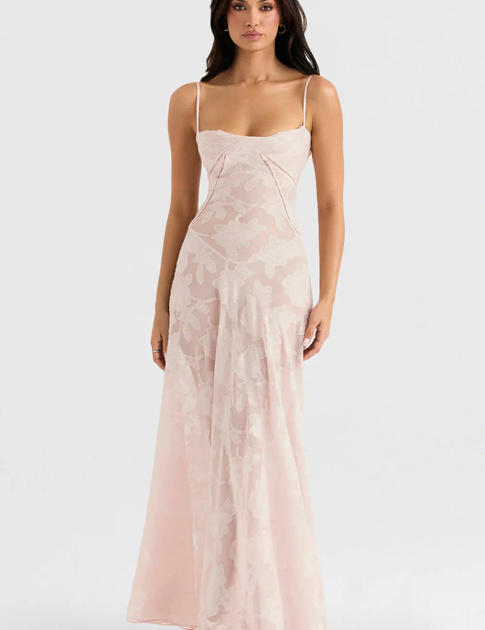 Isabella Laurent | Elegant Floral Maxi Dress For Women