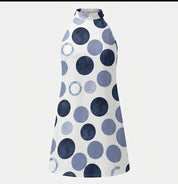 Zoe Ryan | Polka Dot Halter Midi Dress For Women