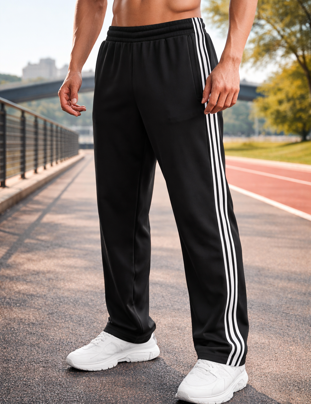 Finn Bartlett | Striped Track Pants For Men