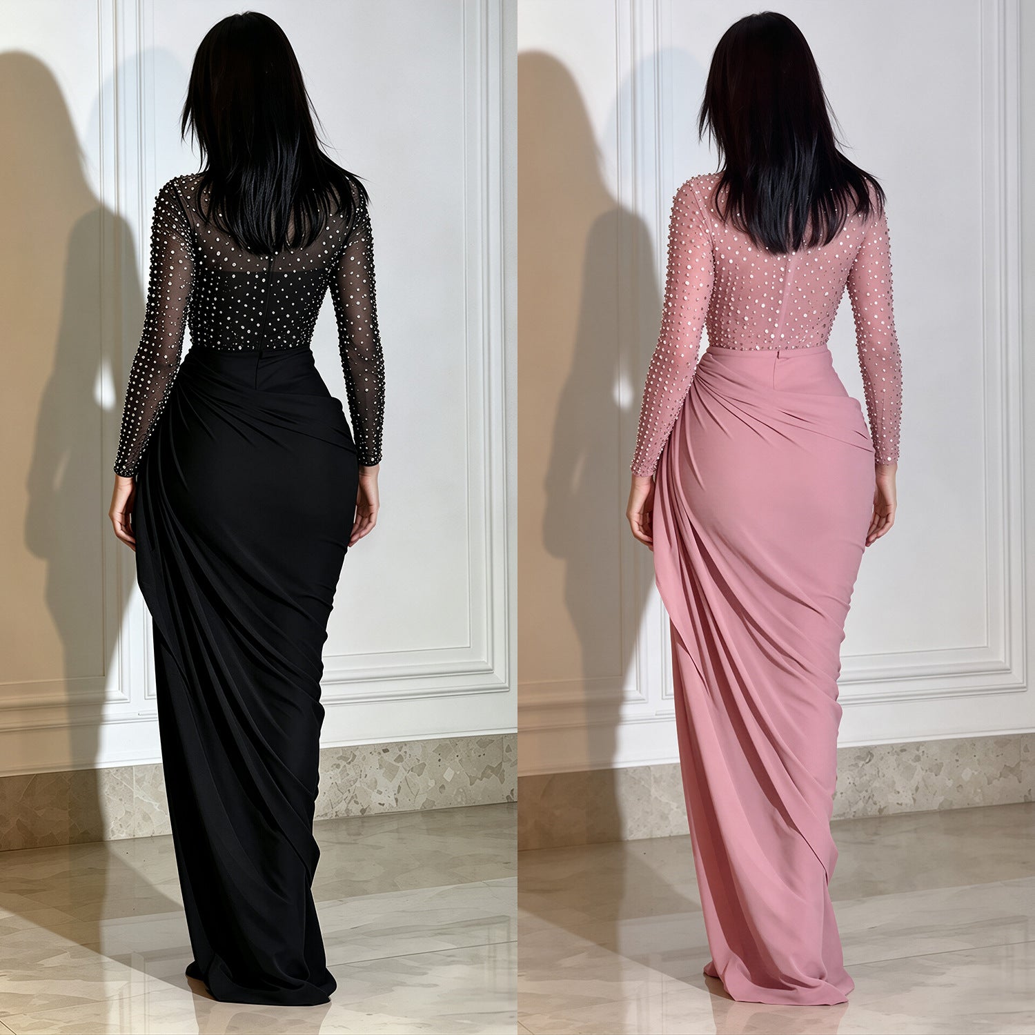 Grace Stewart | Formal Beaded Maxi Dress For Women