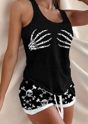 Trick & Treat | Pumpkin Ghost Halloween Pyjamas For Women