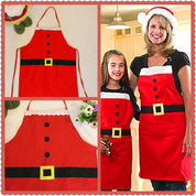 Merry Baker | Red Santa Belt Christmas Apron For Women