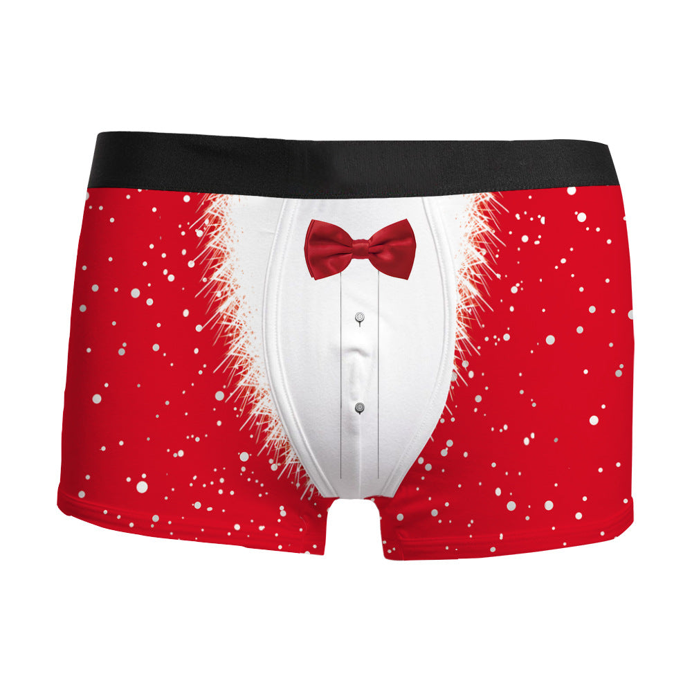 Tree Topper | Green Tree Print Christmas Underwear For Men