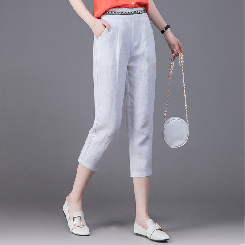 Paige Sterling | Linen Harem Pants For Women